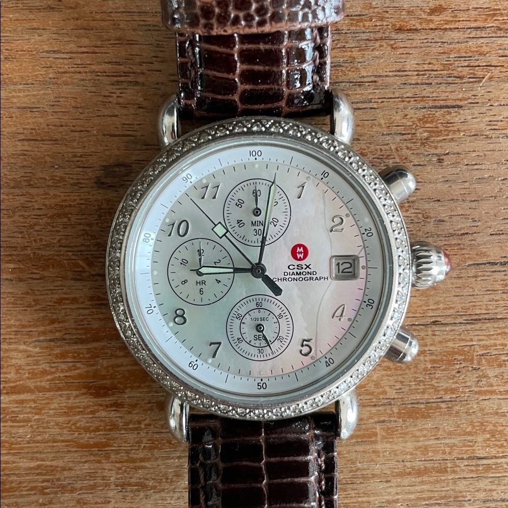 Michele Watch CSX Diamond Chronograph